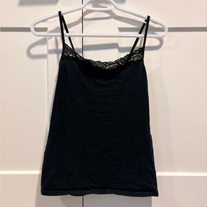 Source Unknown Black Lace Cami Top